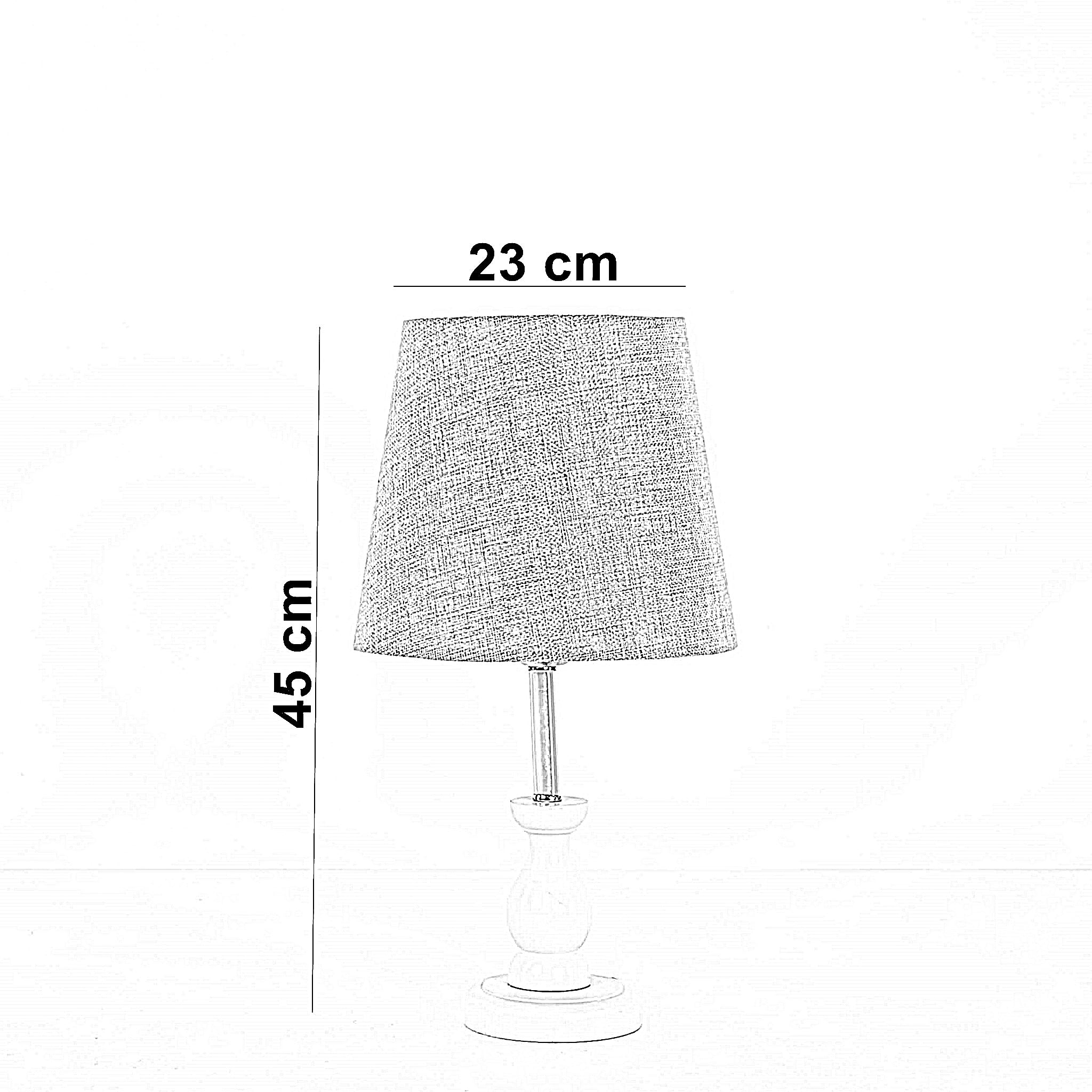 أباجورة خشب زان، 23*45 سم