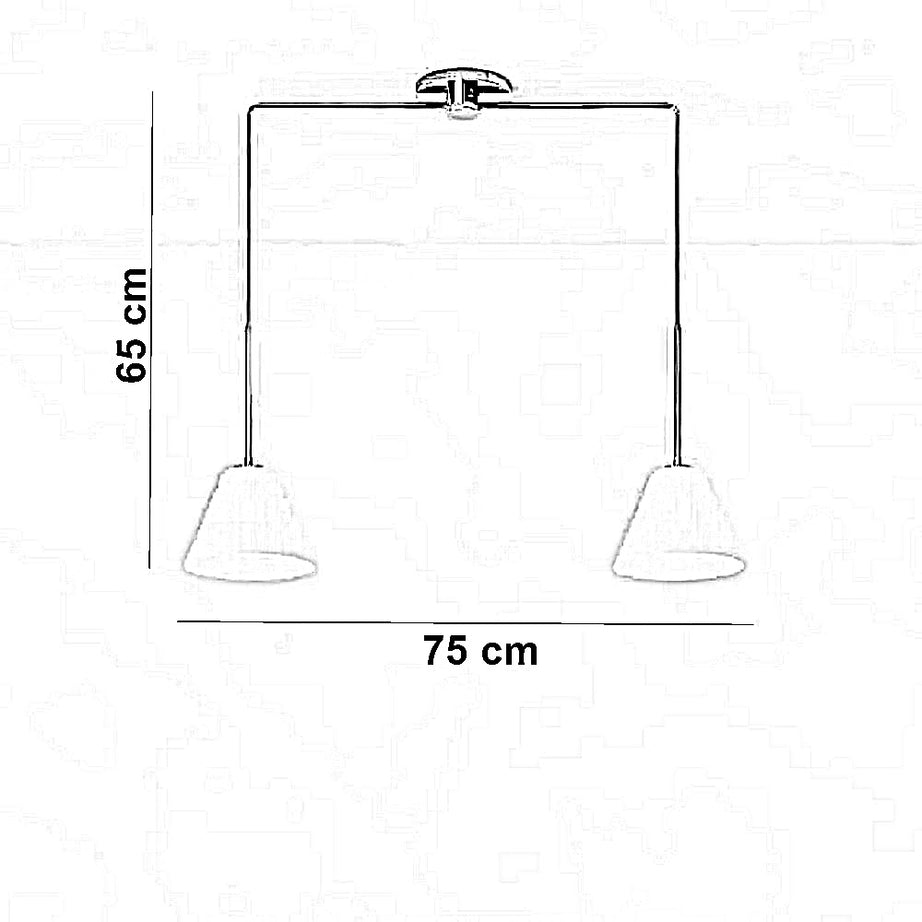 نجفة معدن، 75*65 سم