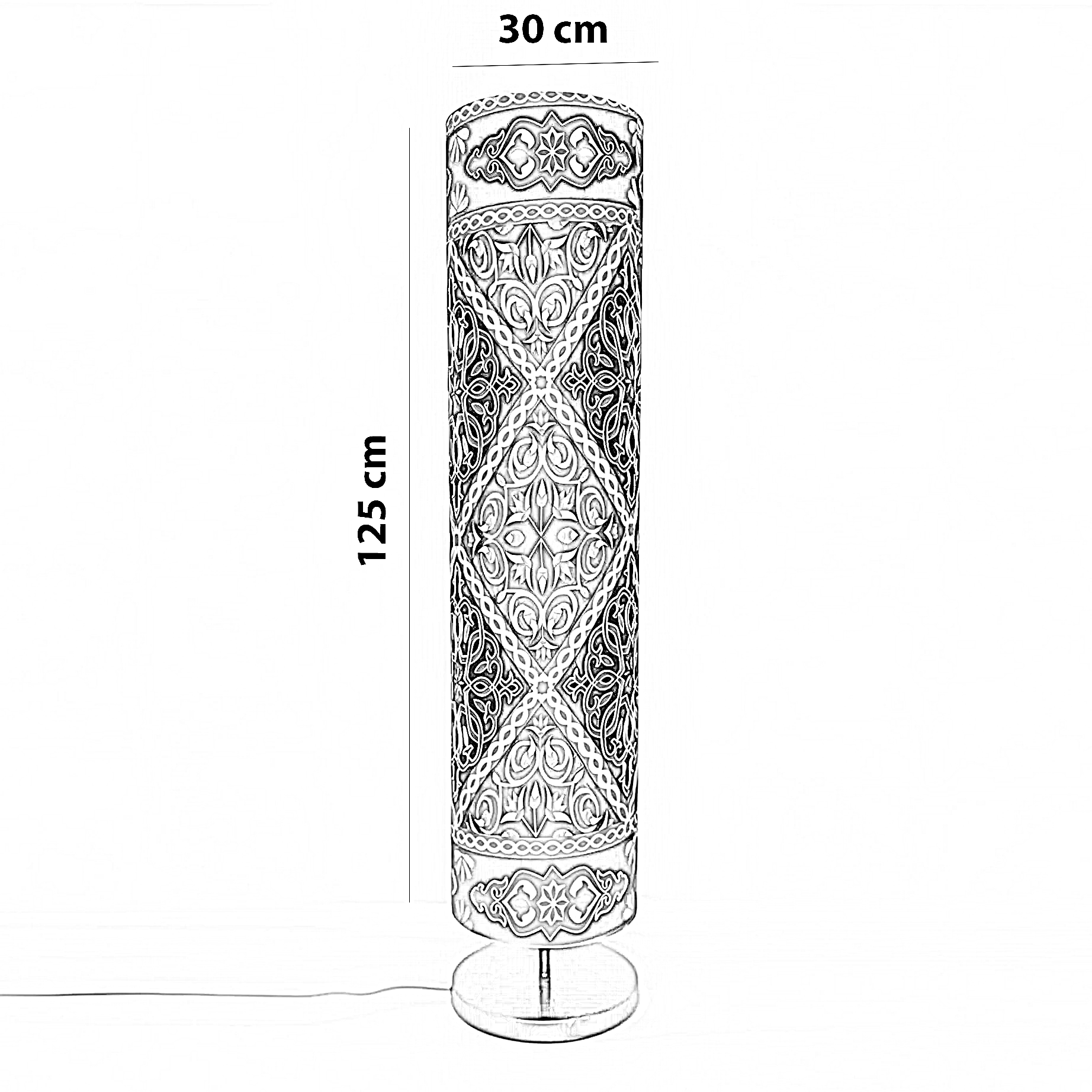 أباجورة رمضانية قماش، 30*125 سم
