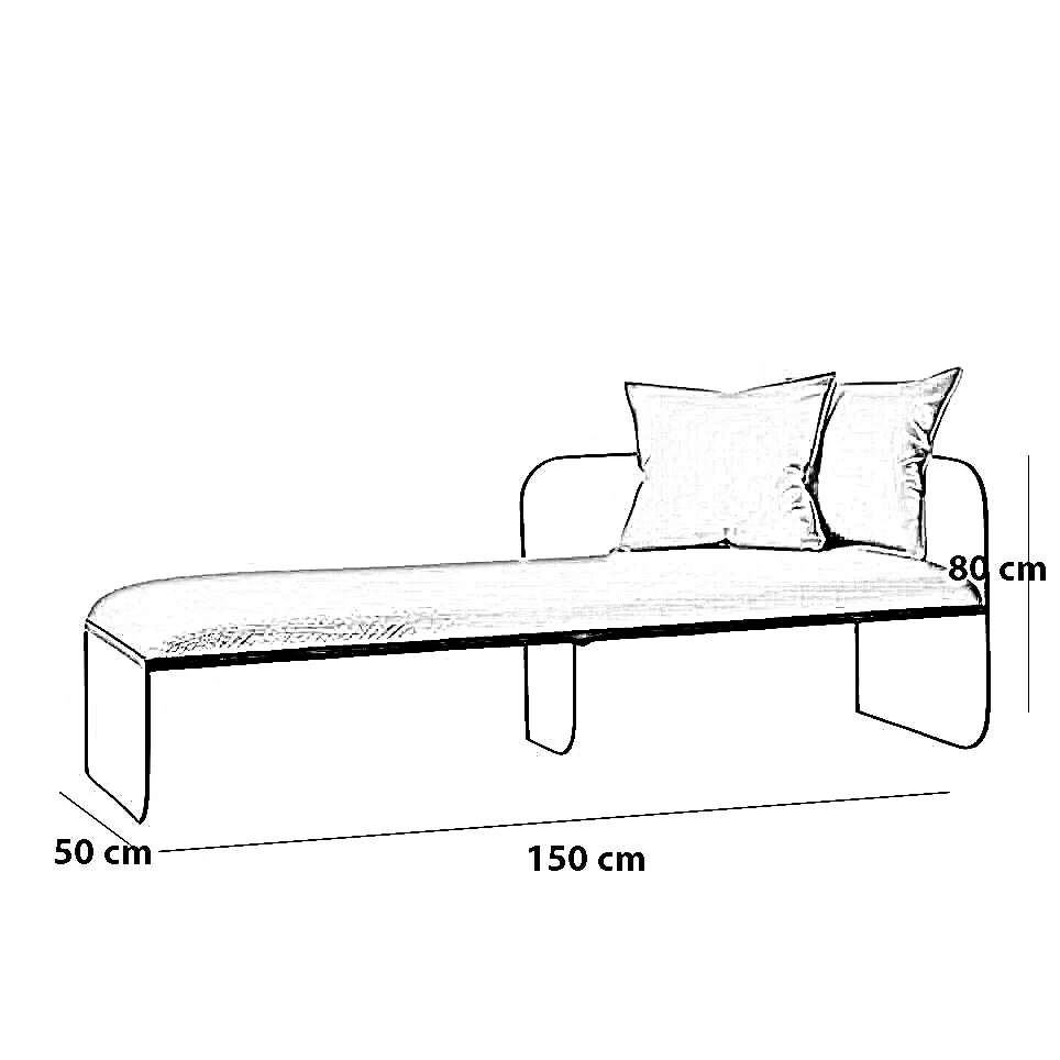 بانكيت ستيل، 150*50*80 سم