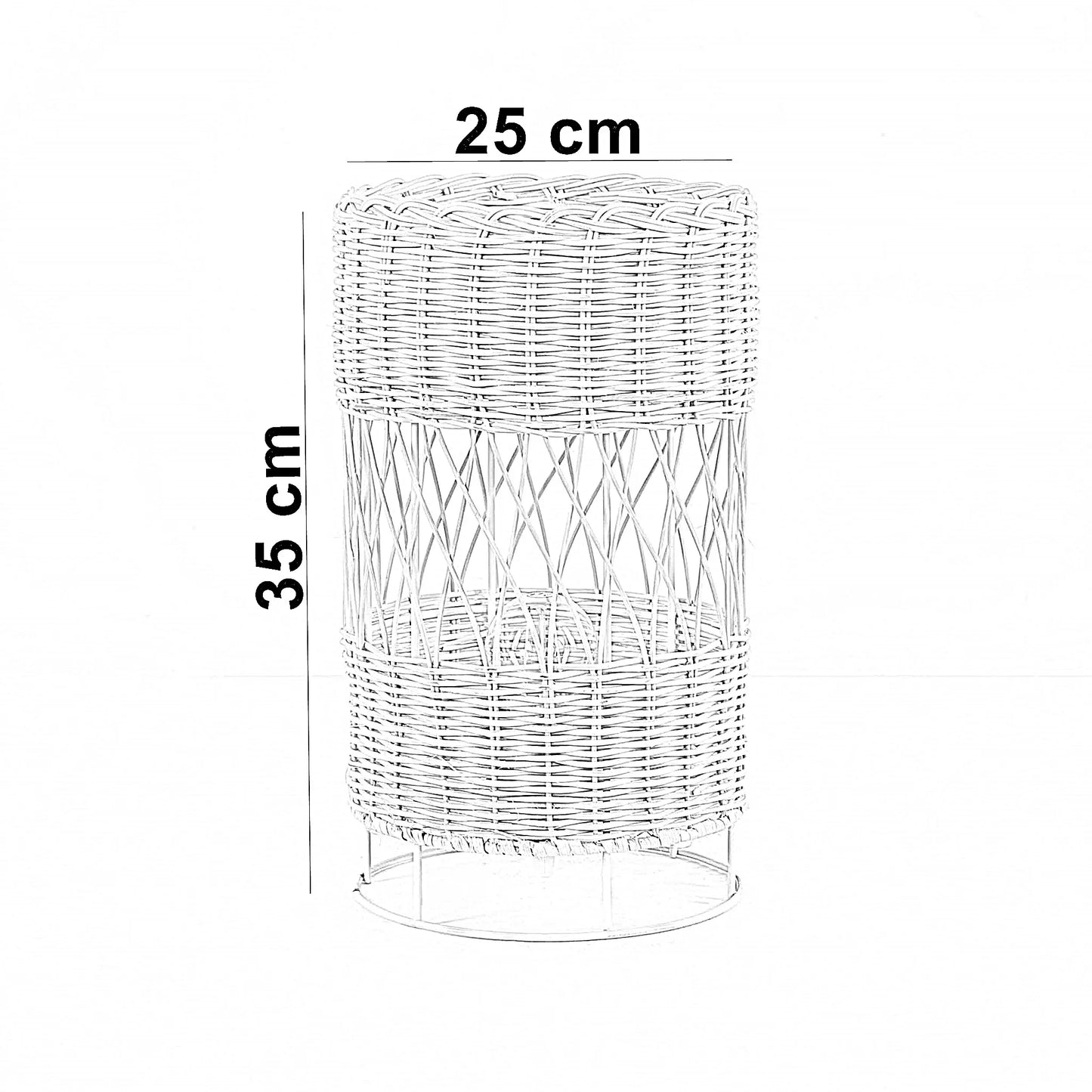 أباجورة أرضية خيزران، 25*35 سم