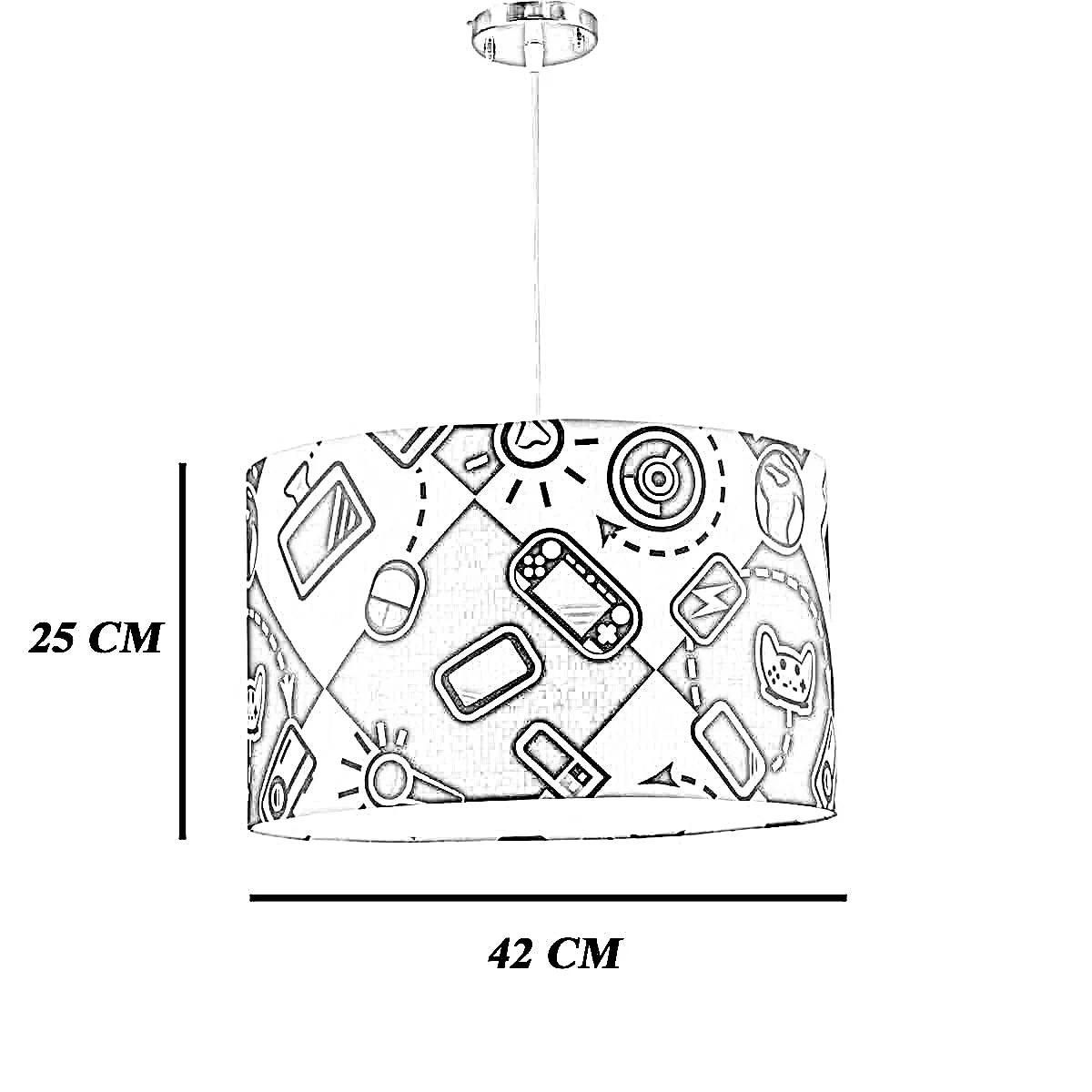 نجفة قماش، 42*25 سم