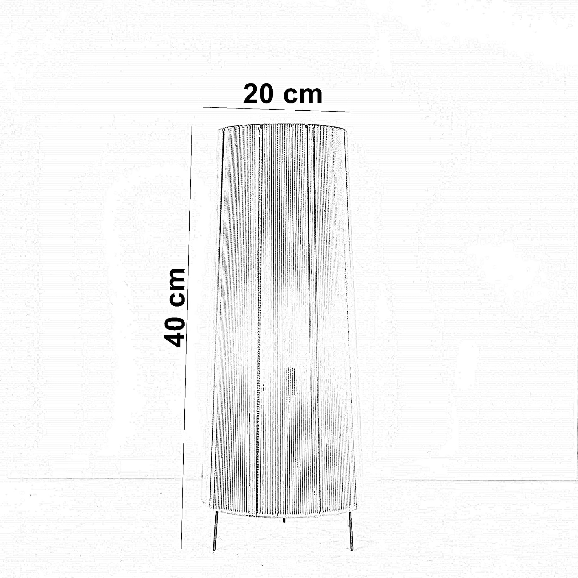 أباجورة أرضية، 20*40 سم