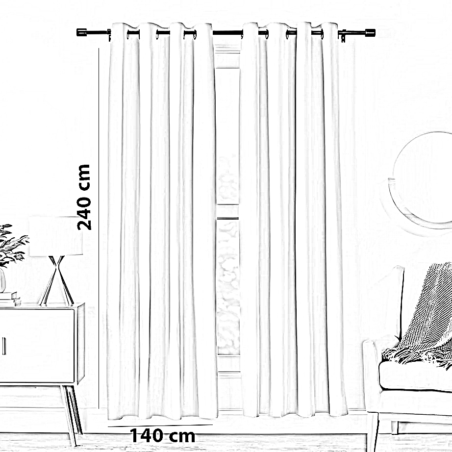 ستارة بوليستر، 140*240 سم