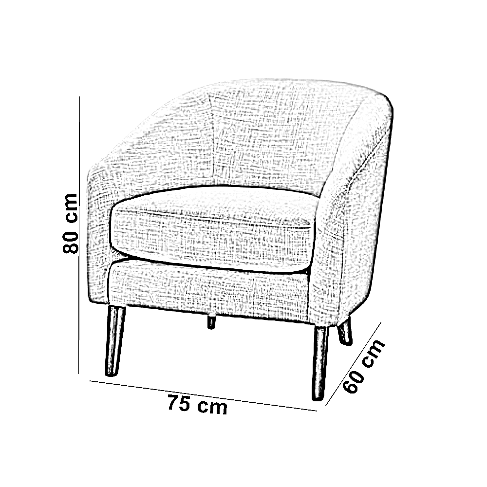 كرسي خشب زان، 75*60*80 سم
