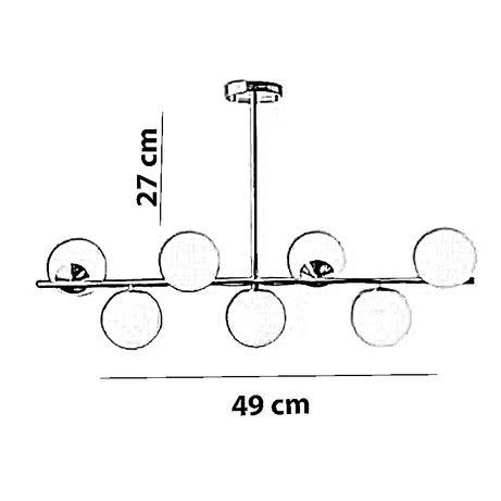نجفة معدن، 49*27 سم