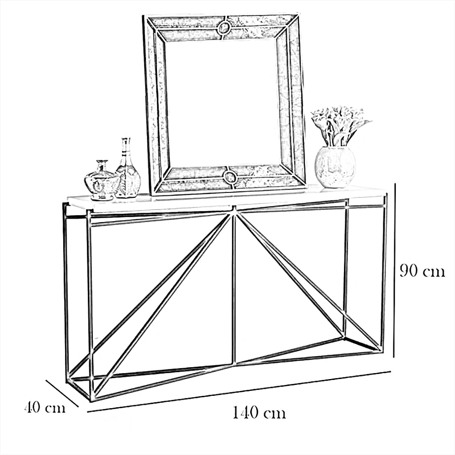 كونسول معدن، 140*40*90 سم