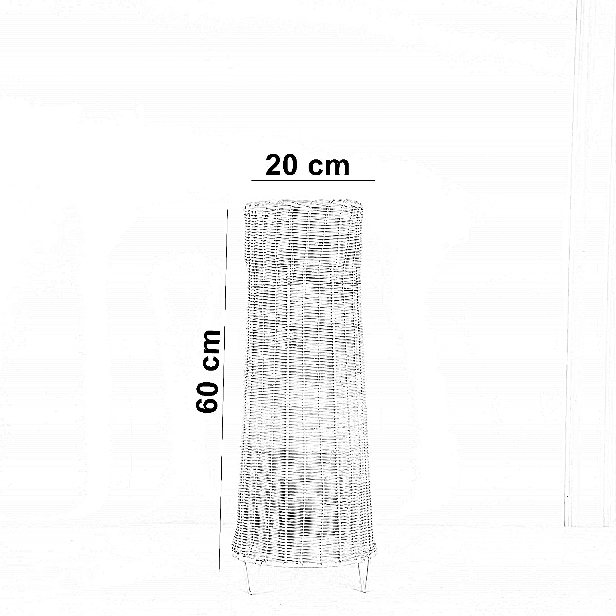 أباجورة أرضية روطان، 20*60 سم