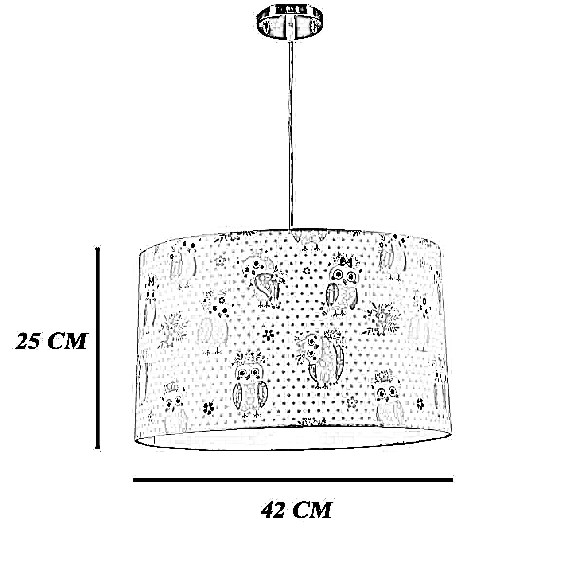 نجفة قماش، 42*25 سم