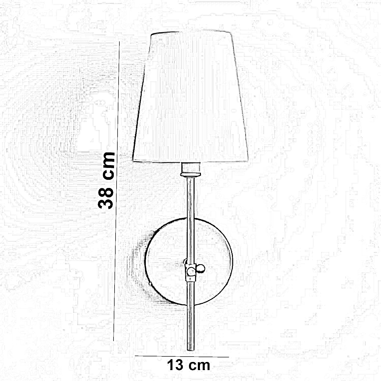 أبليك حائط معدن، 13*38 سم