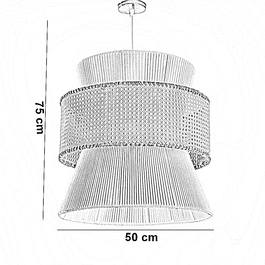 نجفة راتان، 50*75 سم