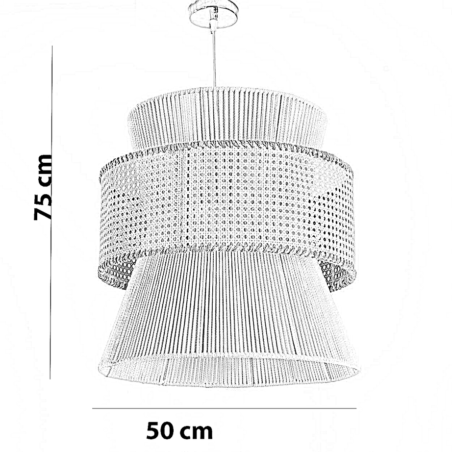نجفة راتان، 50*75 سم