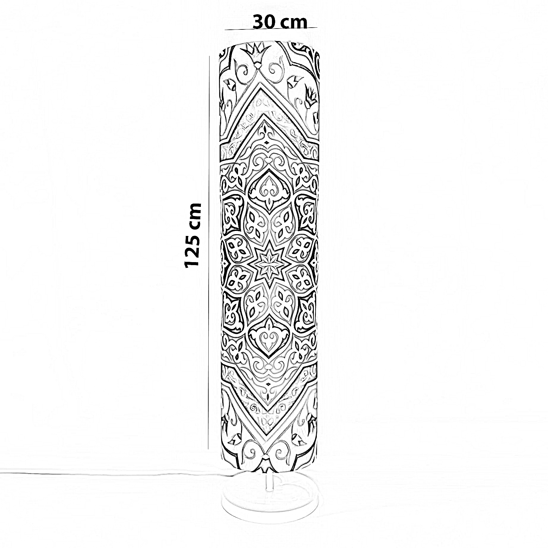اباجورة رمضانية قماش، 30*125 سم