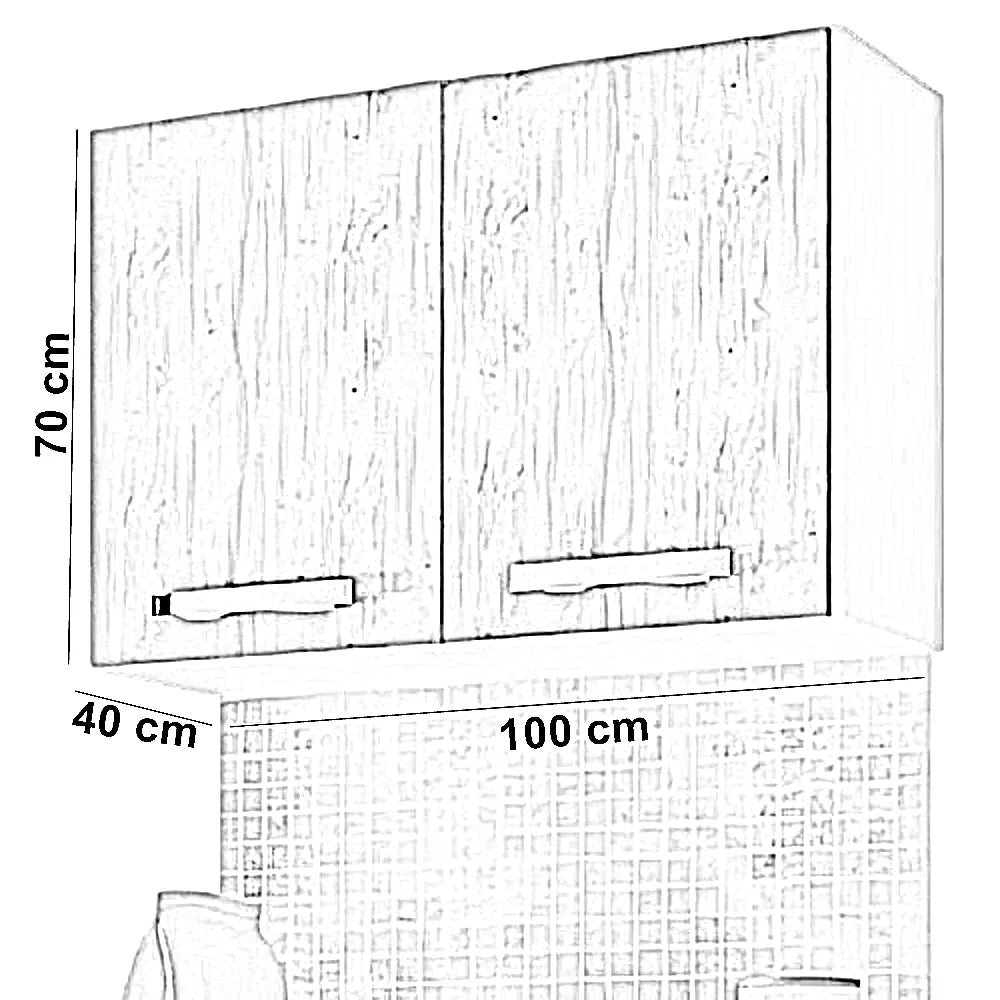 مطبخ ام دي اف أسباني، قطعتين