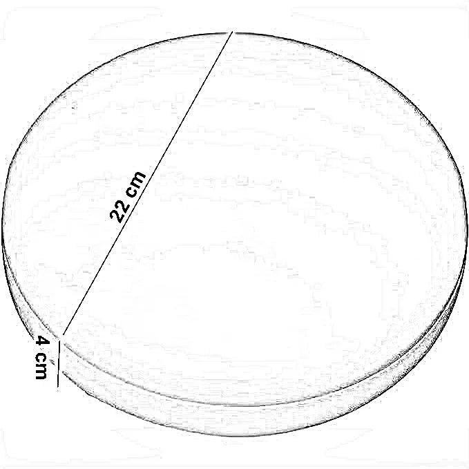 مصباح سقف ليد بلاستيك، 22*4 سم