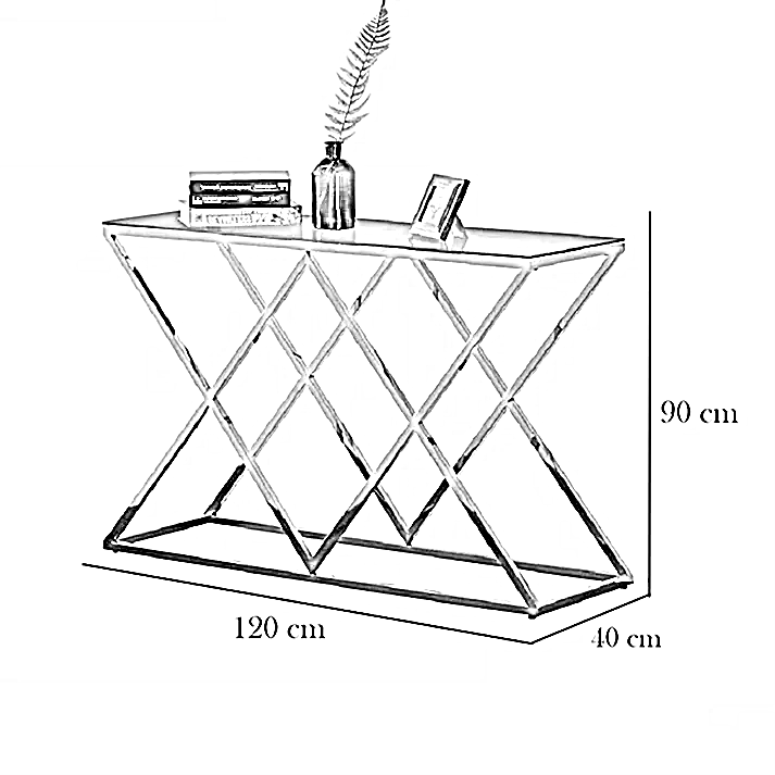 كونسول ستيل، 120*40*90 سم