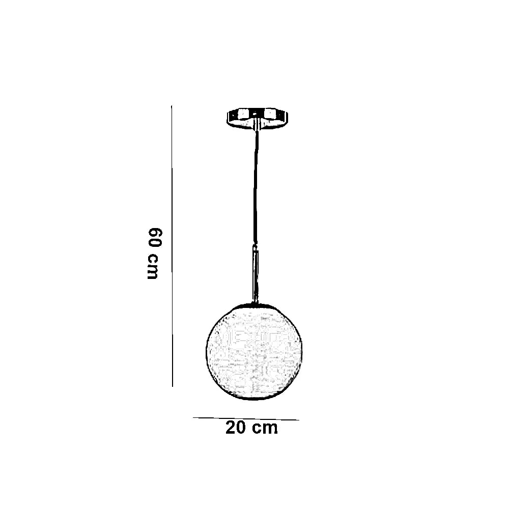 نجفة ستيل و زجاج، 20*60 سم