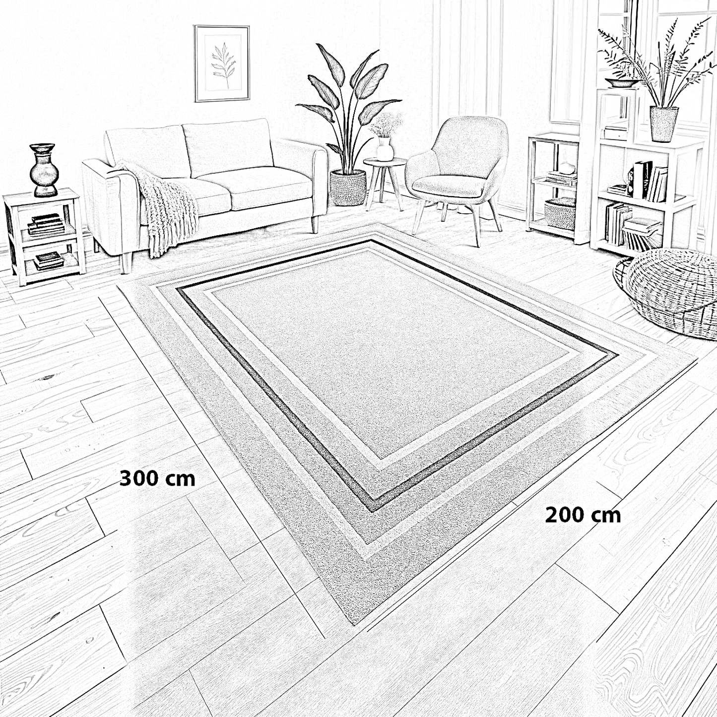 سجادة قطن و حرير، 200*300 سم