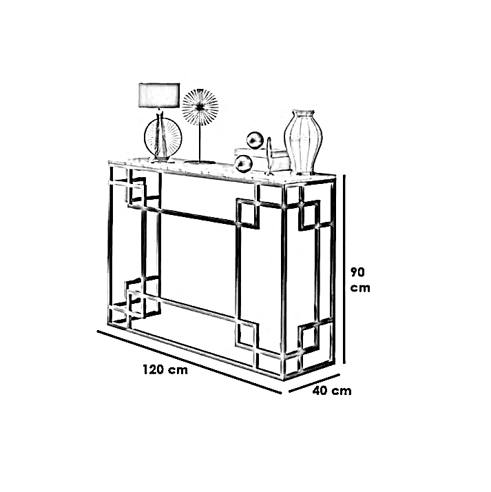 كونسول معدن، 120*40*90 سم