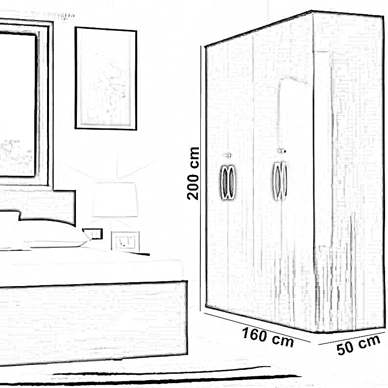 غرفة نوم، خشب ام دي اف - 3 قطع