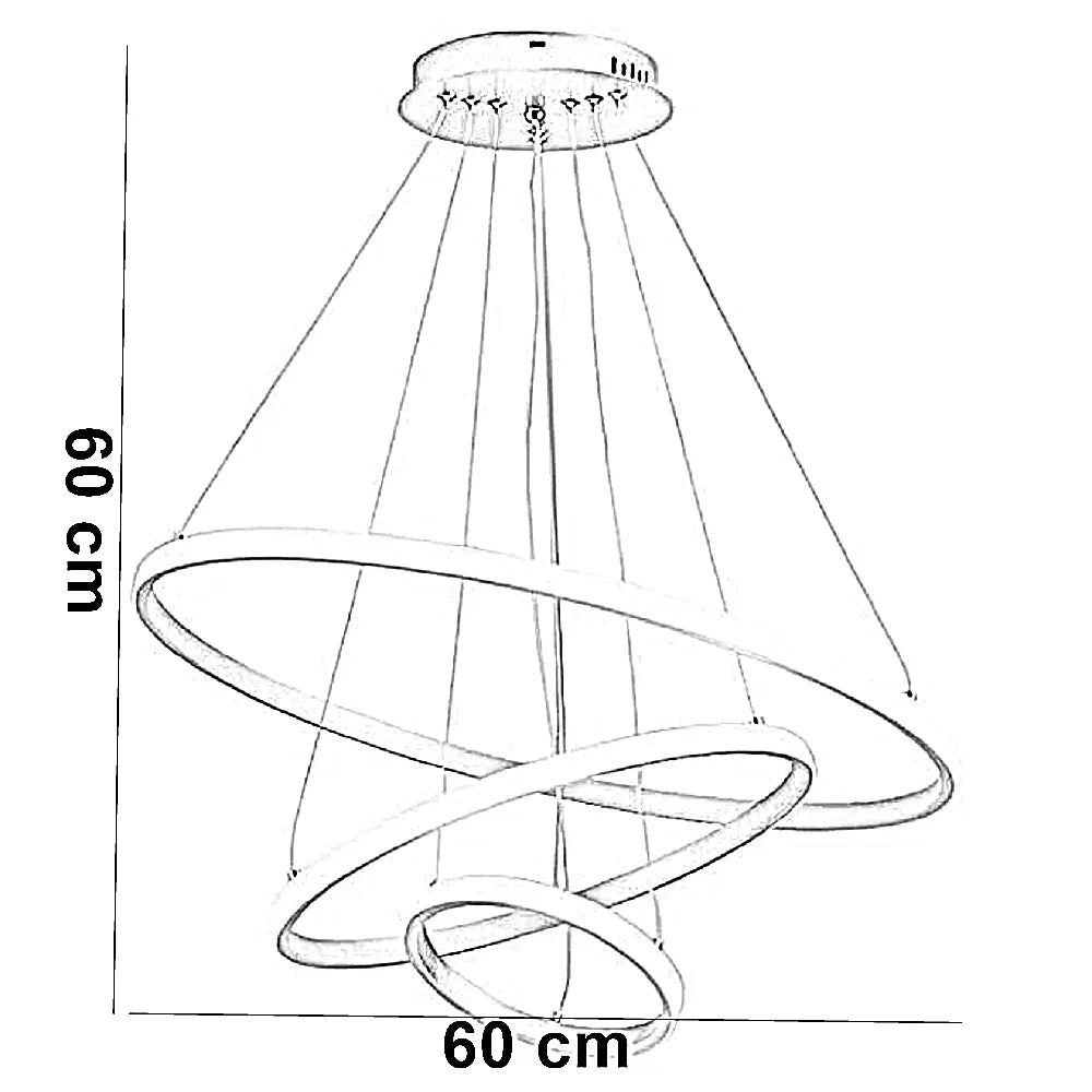 نجفة ستيل و بلاستيك، 60*60 سم