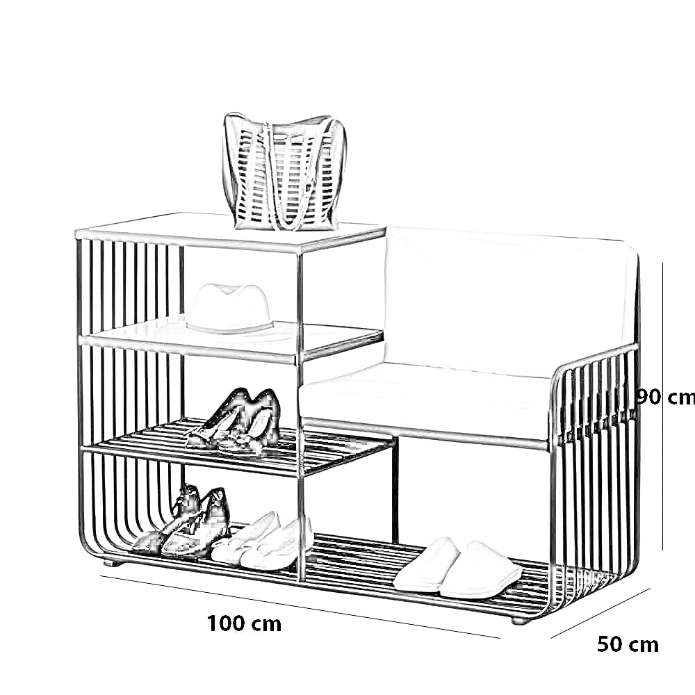 بانكيت ستيل مع جزامة، 100*50*90 سم