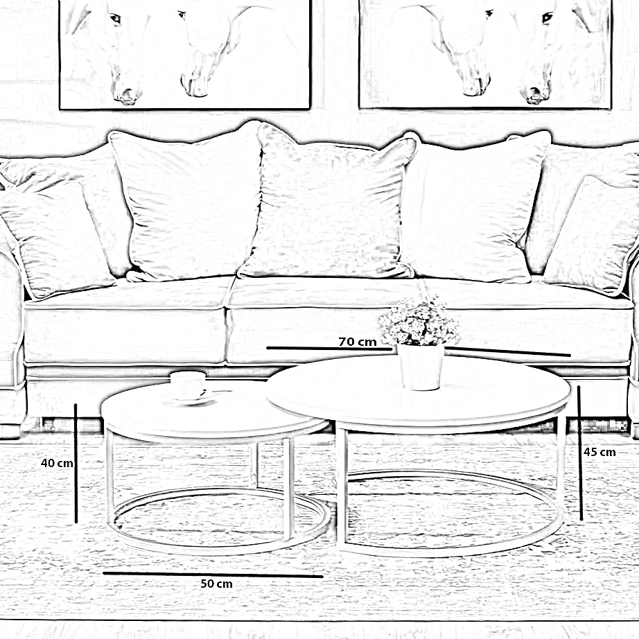 طقم ترابيزة ستيل، قطعتين