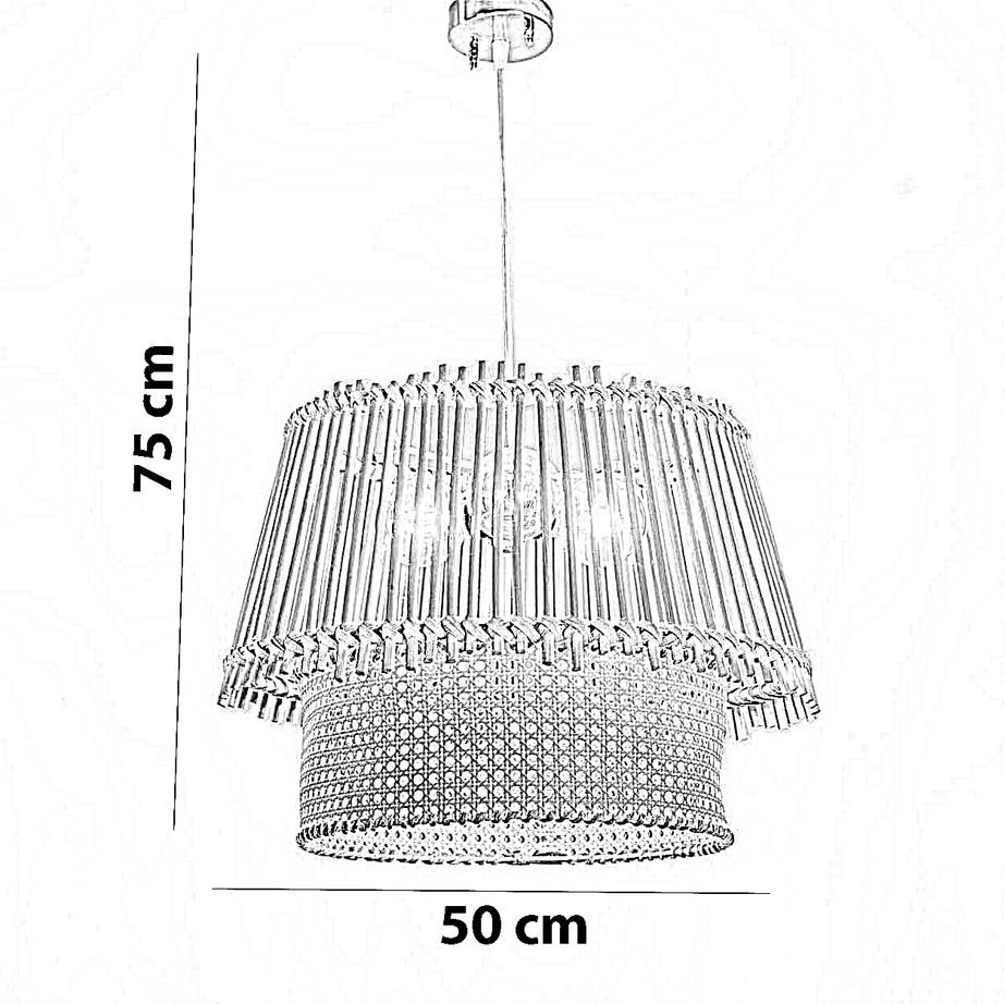 نجفة راتان، 50*75 سم