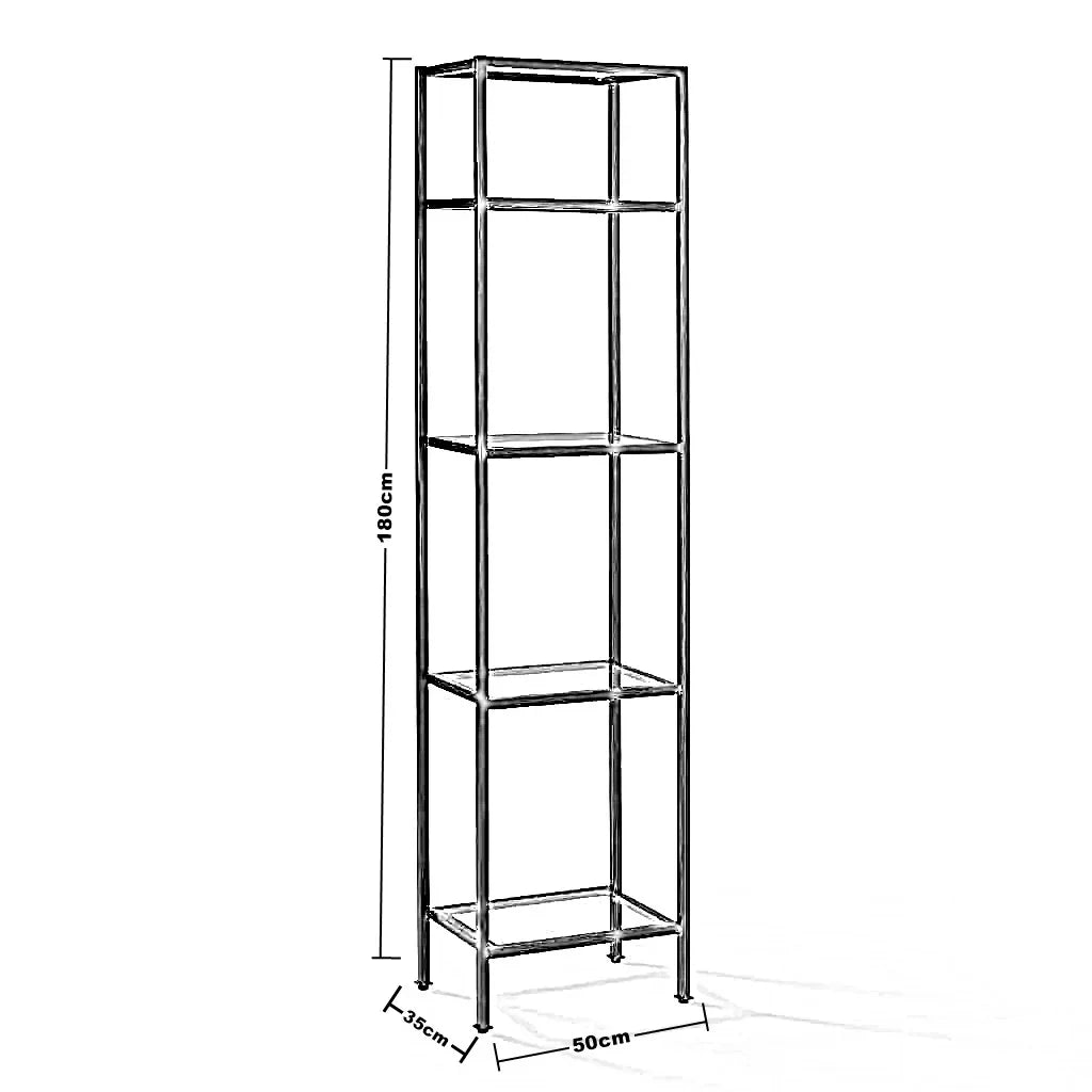 وحدة تخزين بأرفف خشبية، 50*35*180 سم