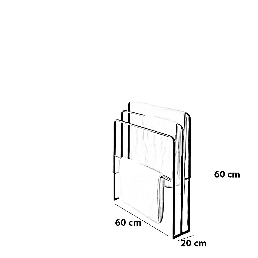 حامل مناشف ستيل، 60*20*60 سم