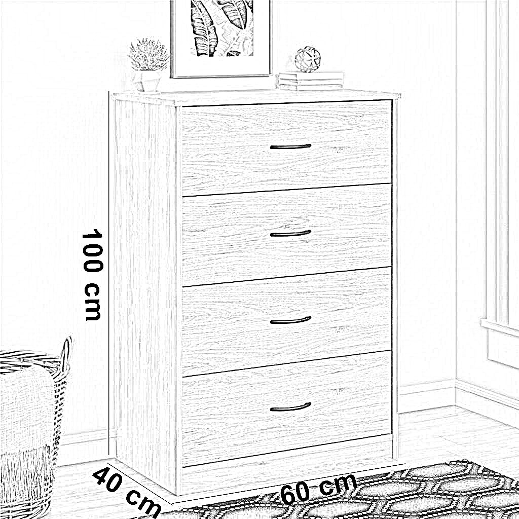 وحدة أدارج ام دي اف تايلاندي، 60*40*100 سم