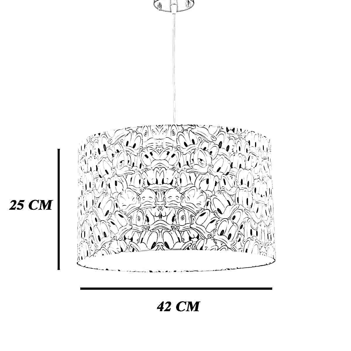 نجفة قماش، 42*25 سم