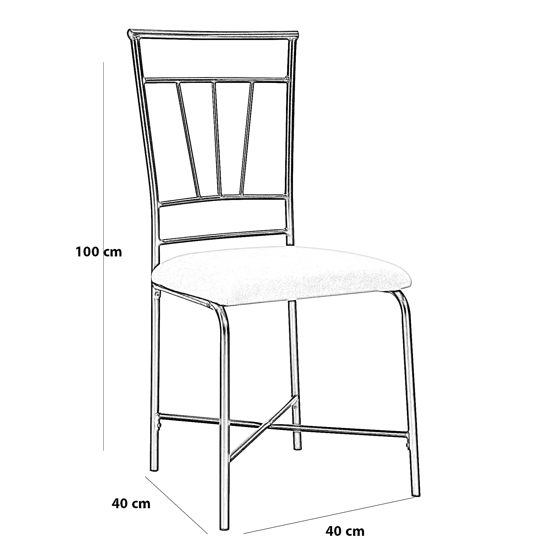 طقم سفرة ستيل وخشب ام دي اف، 5 قطع