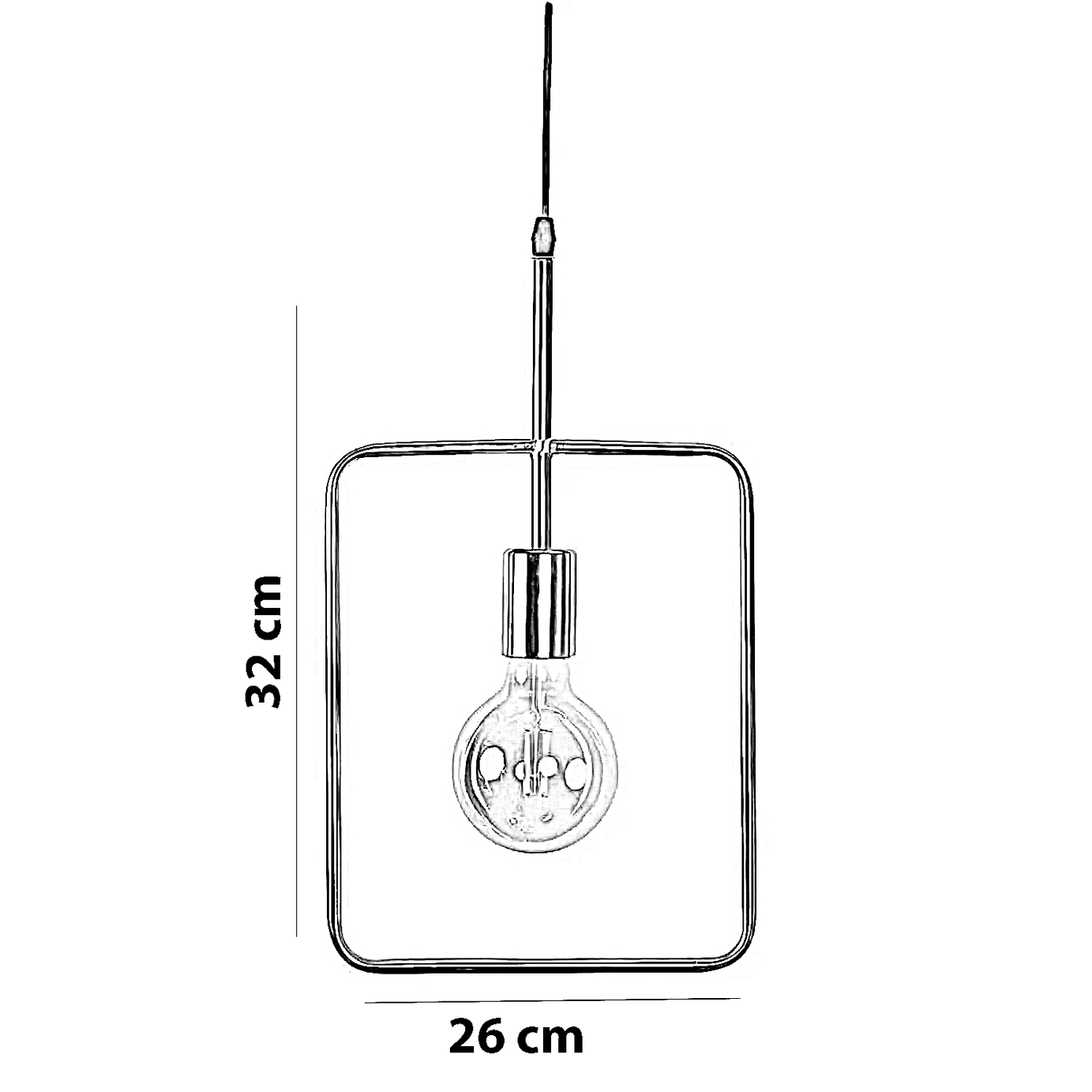 نجفة معدن، 26*32 سم