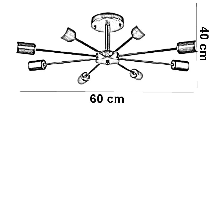 نجفة ستيل، 60*40 سم