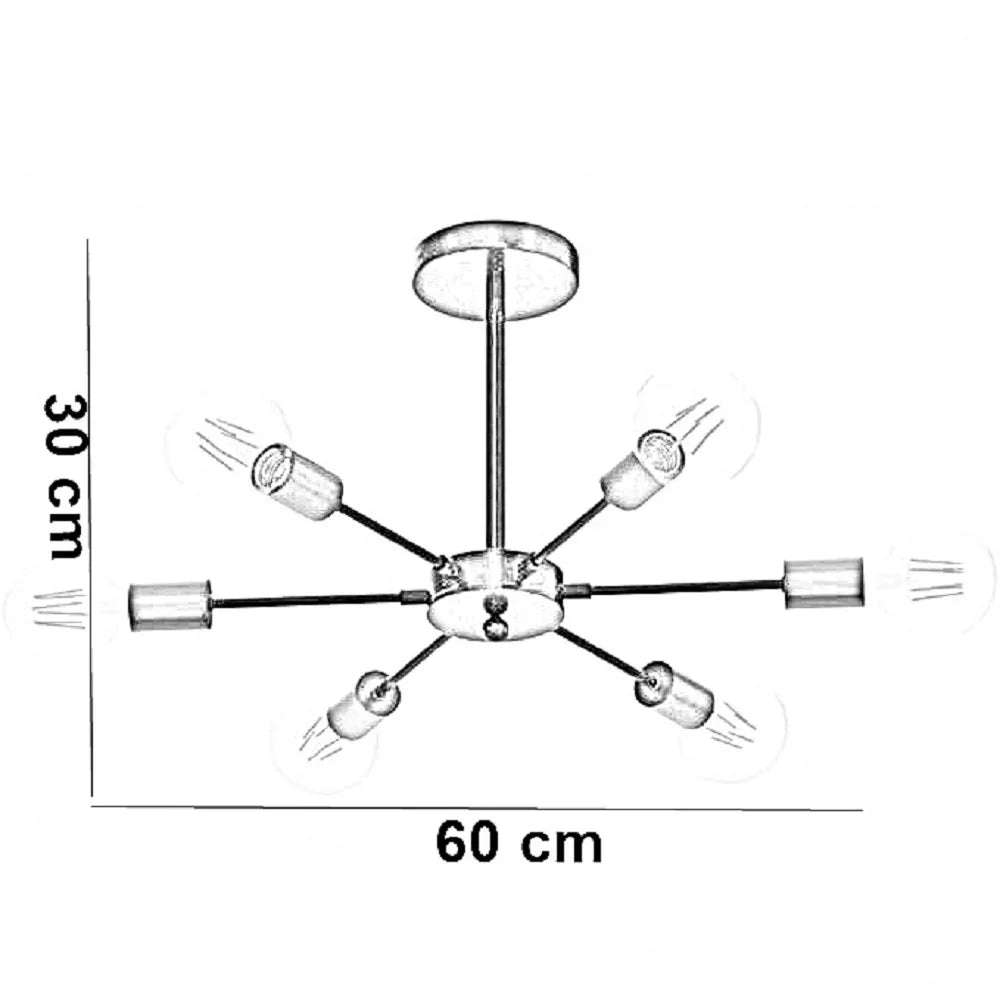 نجفة ستيل، 60*30 سم