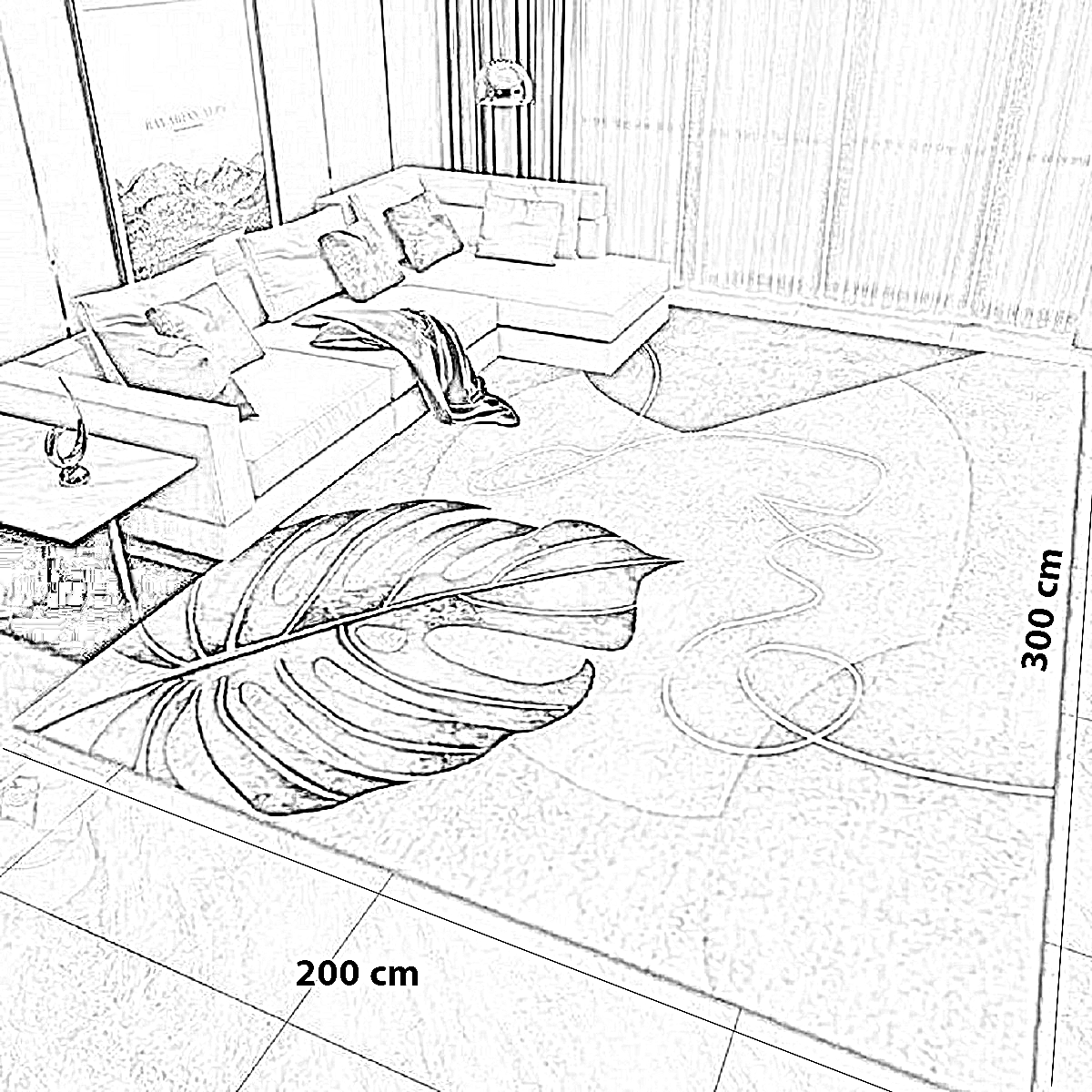 سجادة قطن و حرير، 200*300 سم