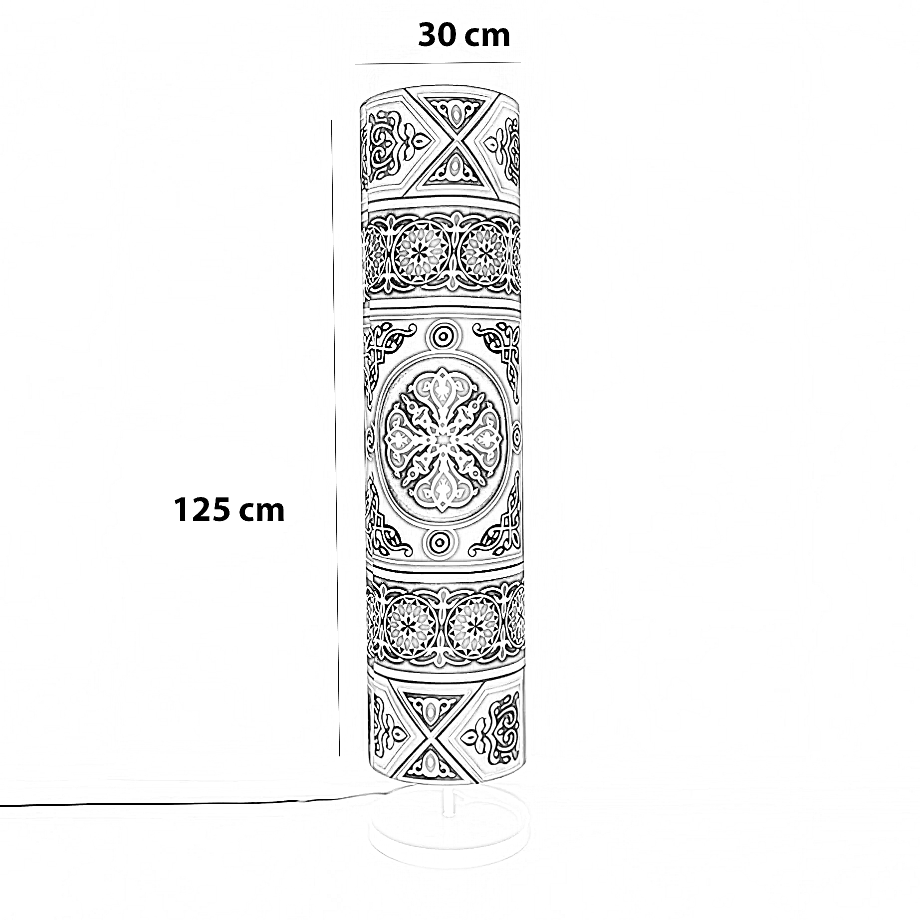 أباجورة رمضانية قماش، 30*125 سم