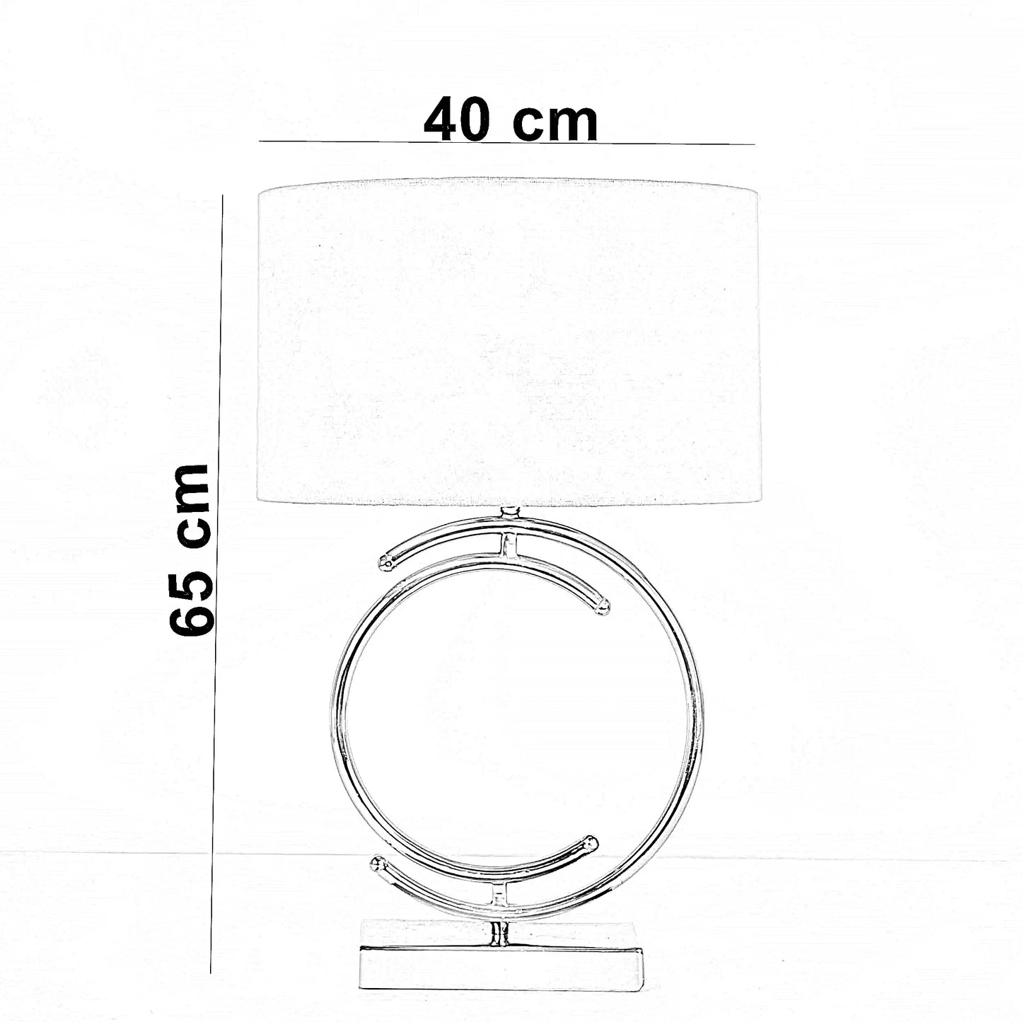 أباجورة معدن، 40*65 سم