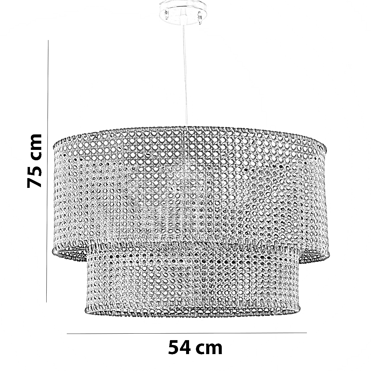نجفة راتان، 54*75 سم