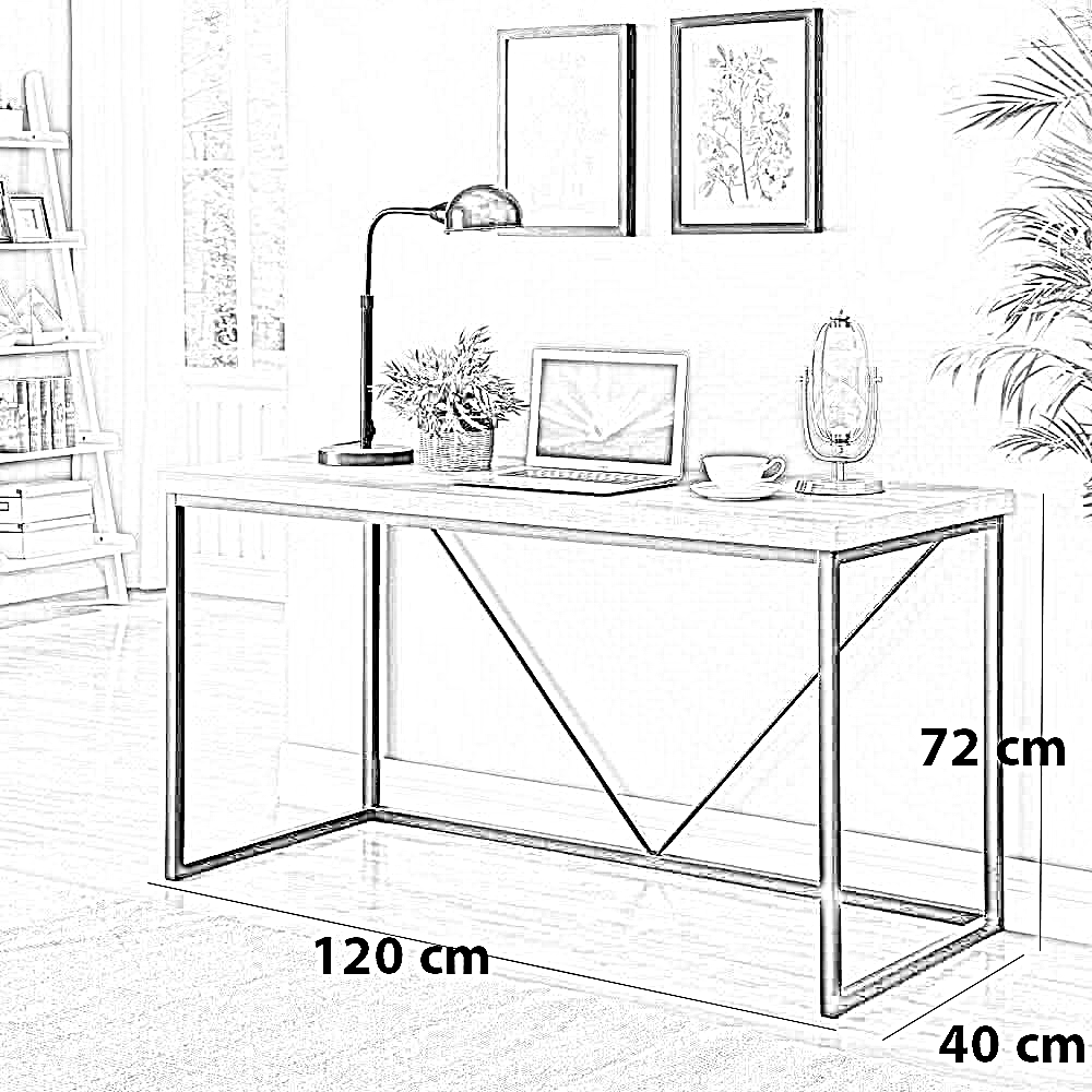 مكتب معدن، 120*40*72 سم