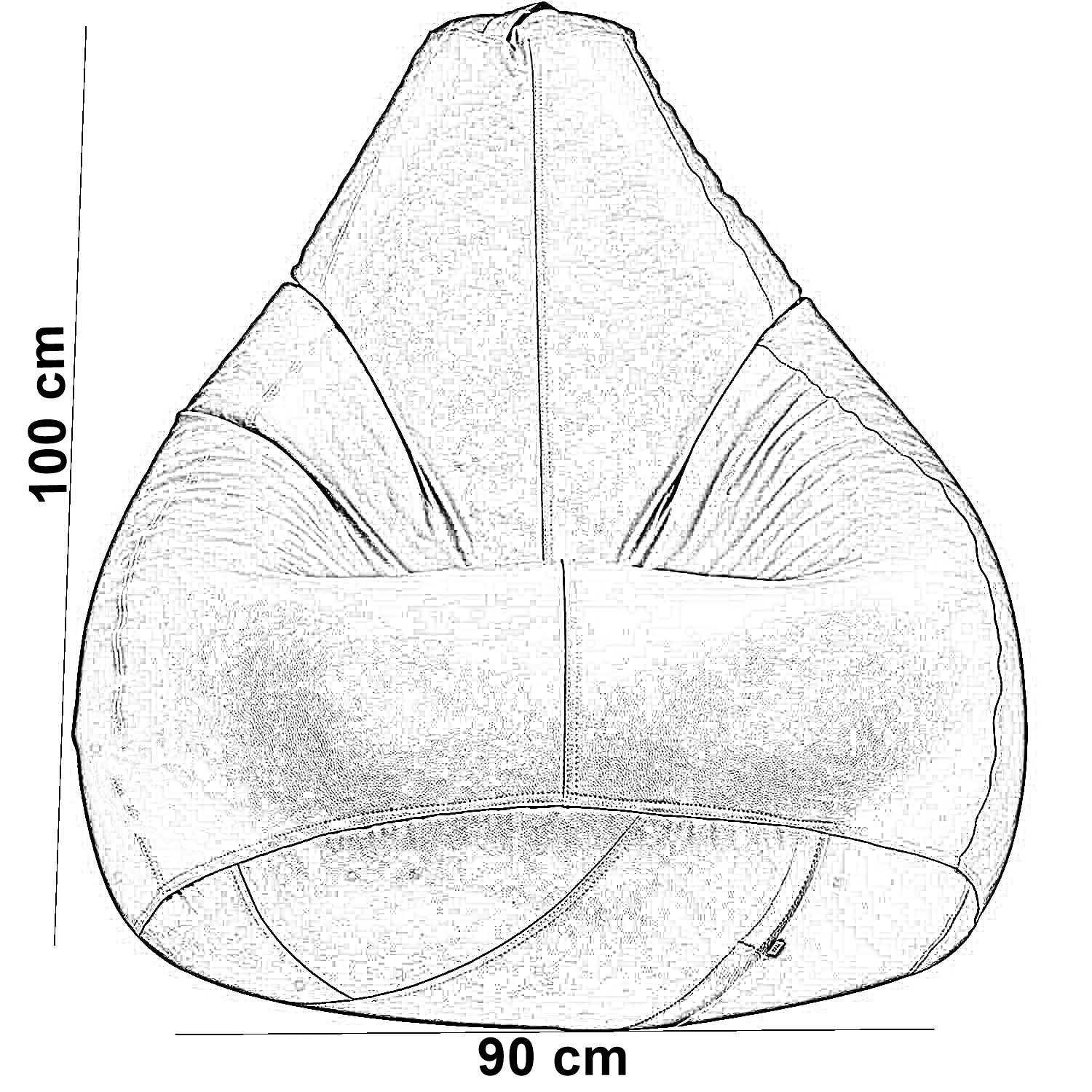 بين باج وتر برووف، 90*100 سم - برتقالي