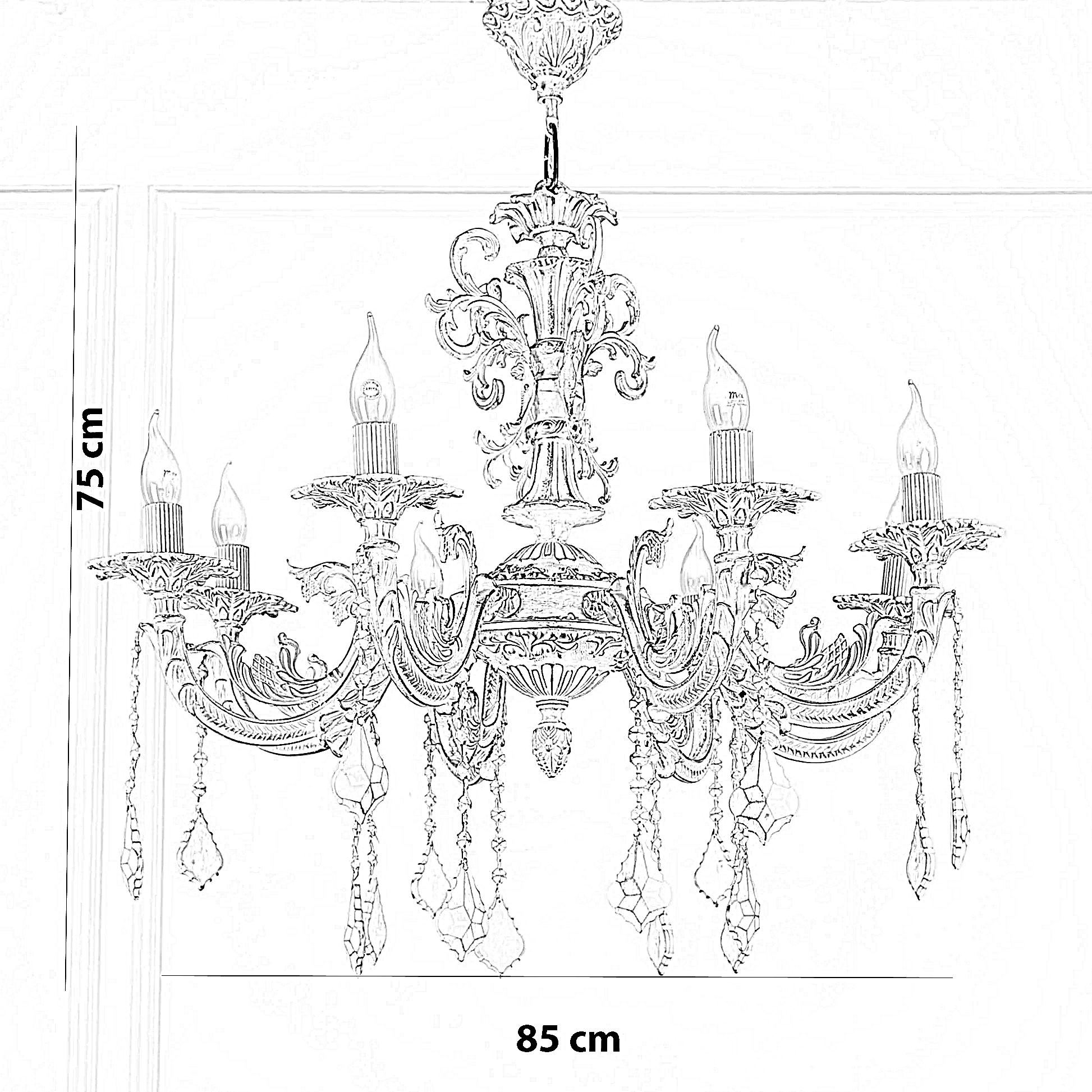 نجفة ألمنيوم، 85*75 سم
