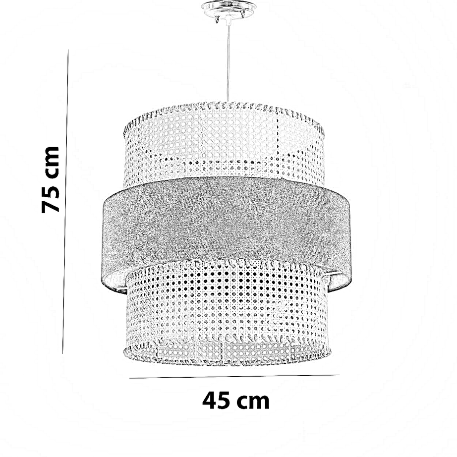 نجفة قماش، 45*75 سم