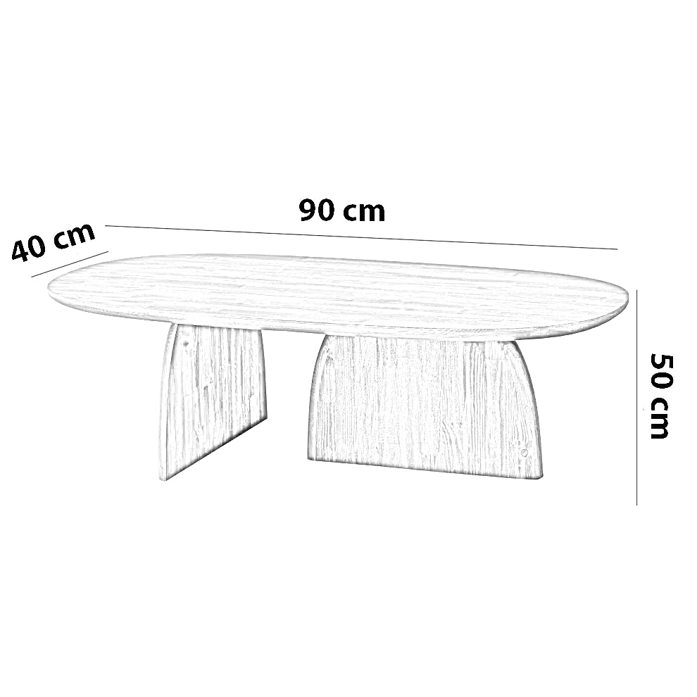 ترابيزة قهوة خشب ام دي اف، 90*40*50 سم