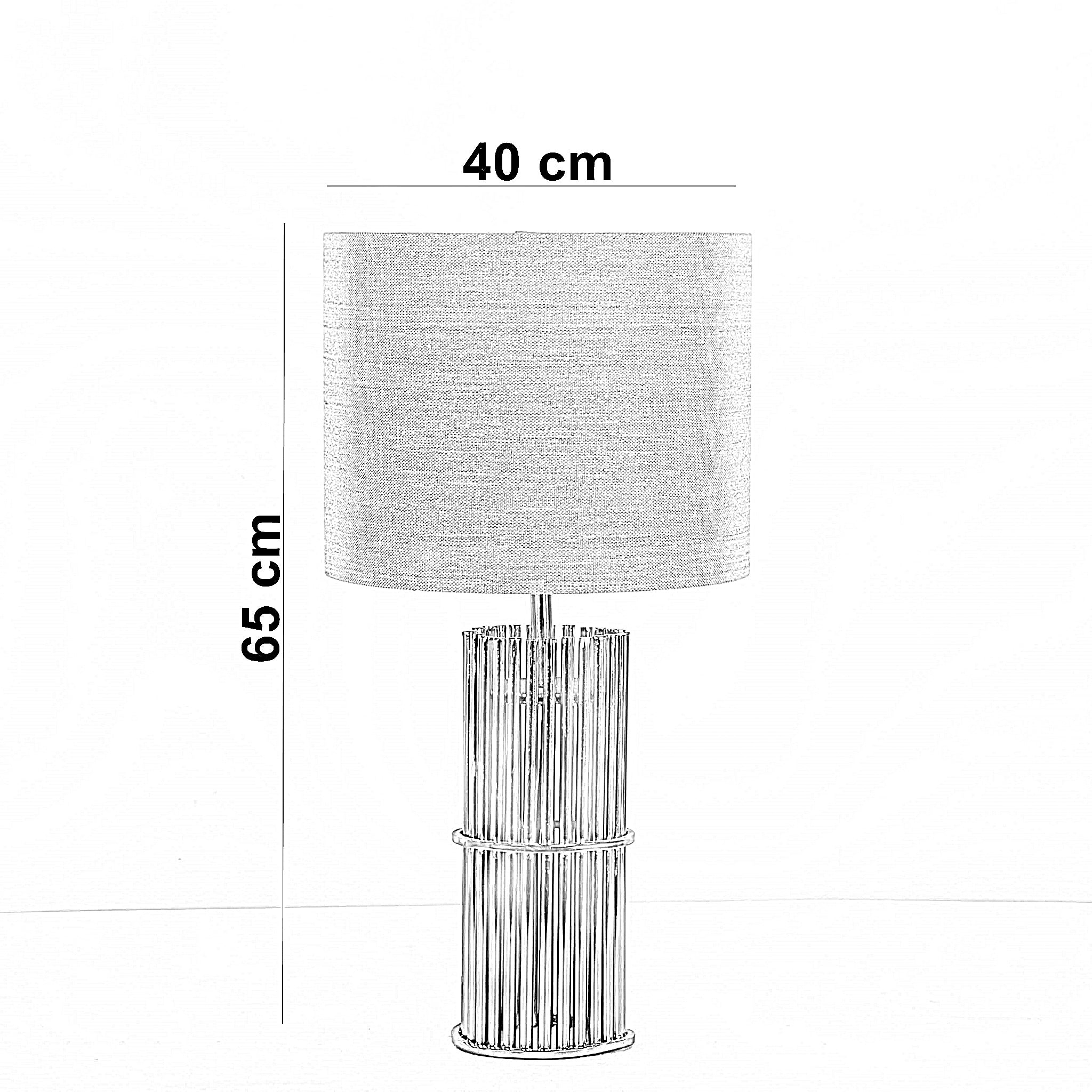 أباجورة معدن، 40*65 سم