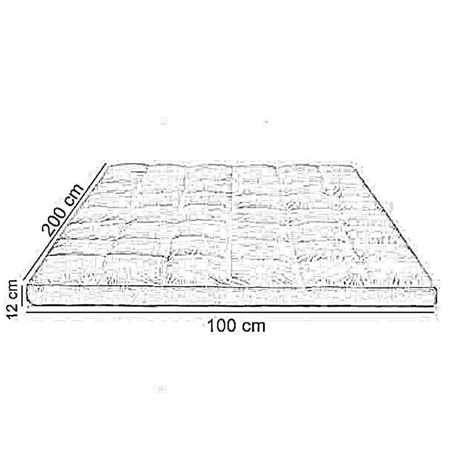 مرتبة تطرية فايبر، 200*100*12 سم