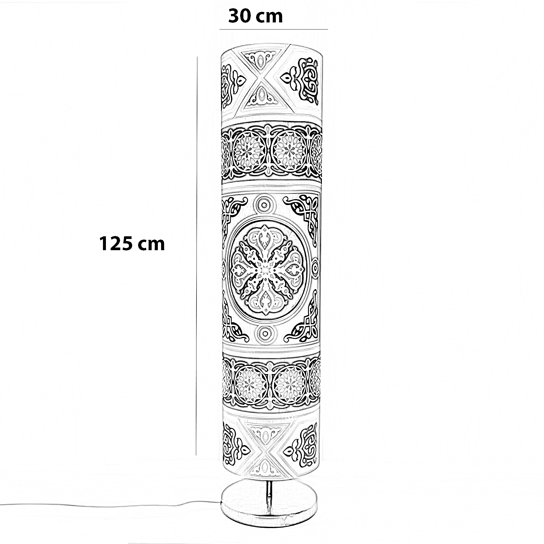 أباجورة رمضانية قماش، 30*125 سم
