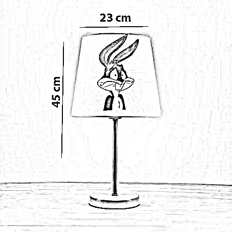أباجورة أطفال معدن، 23*45 سم
