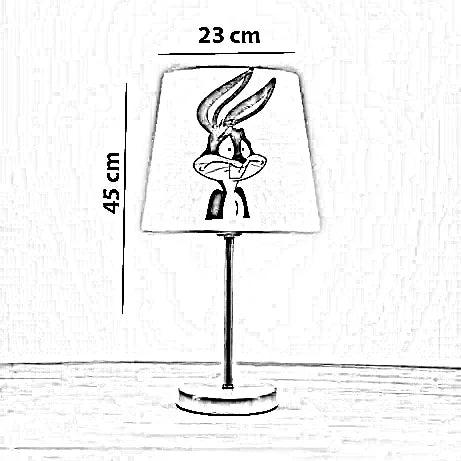 أباجورة أطفال معدن، 23*45 سم